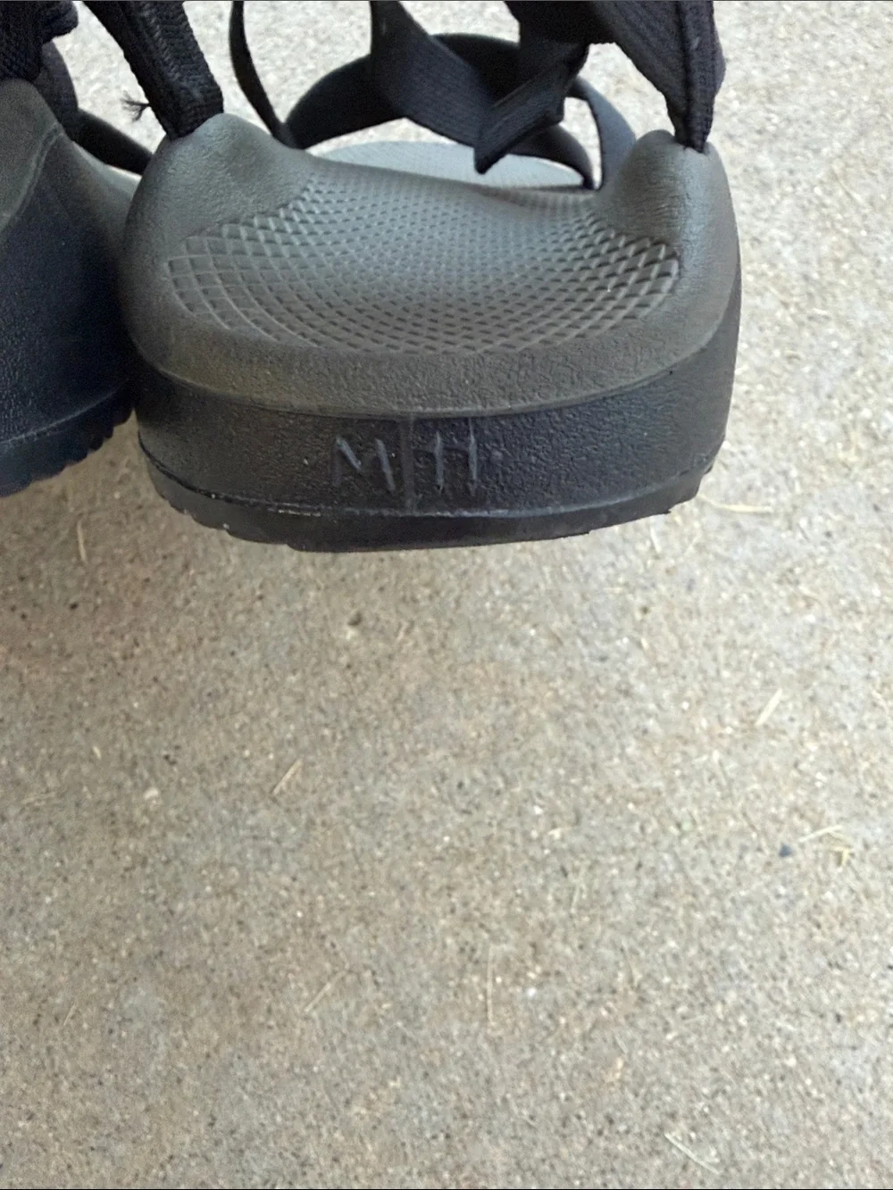 Chaco Black and Gray Outdoor Webbing Sandals